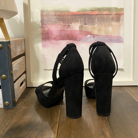 Black Suede Heels - Picture 3 of 3
